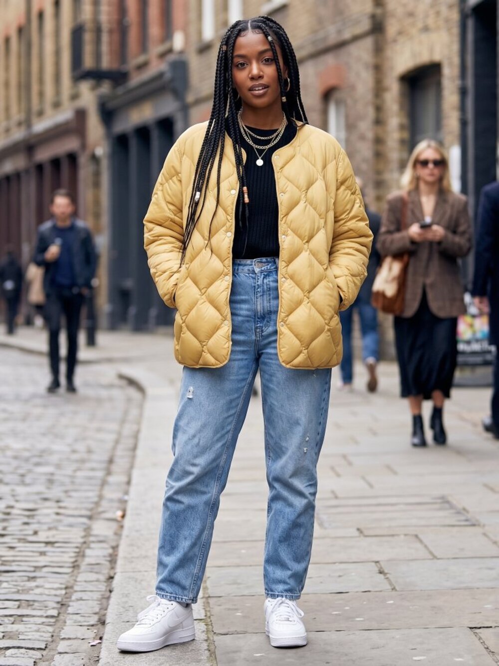 Rag and bone duck down camel colored Quilted Jacket
